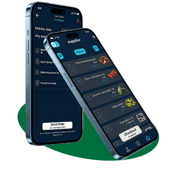 Phones displaying the app